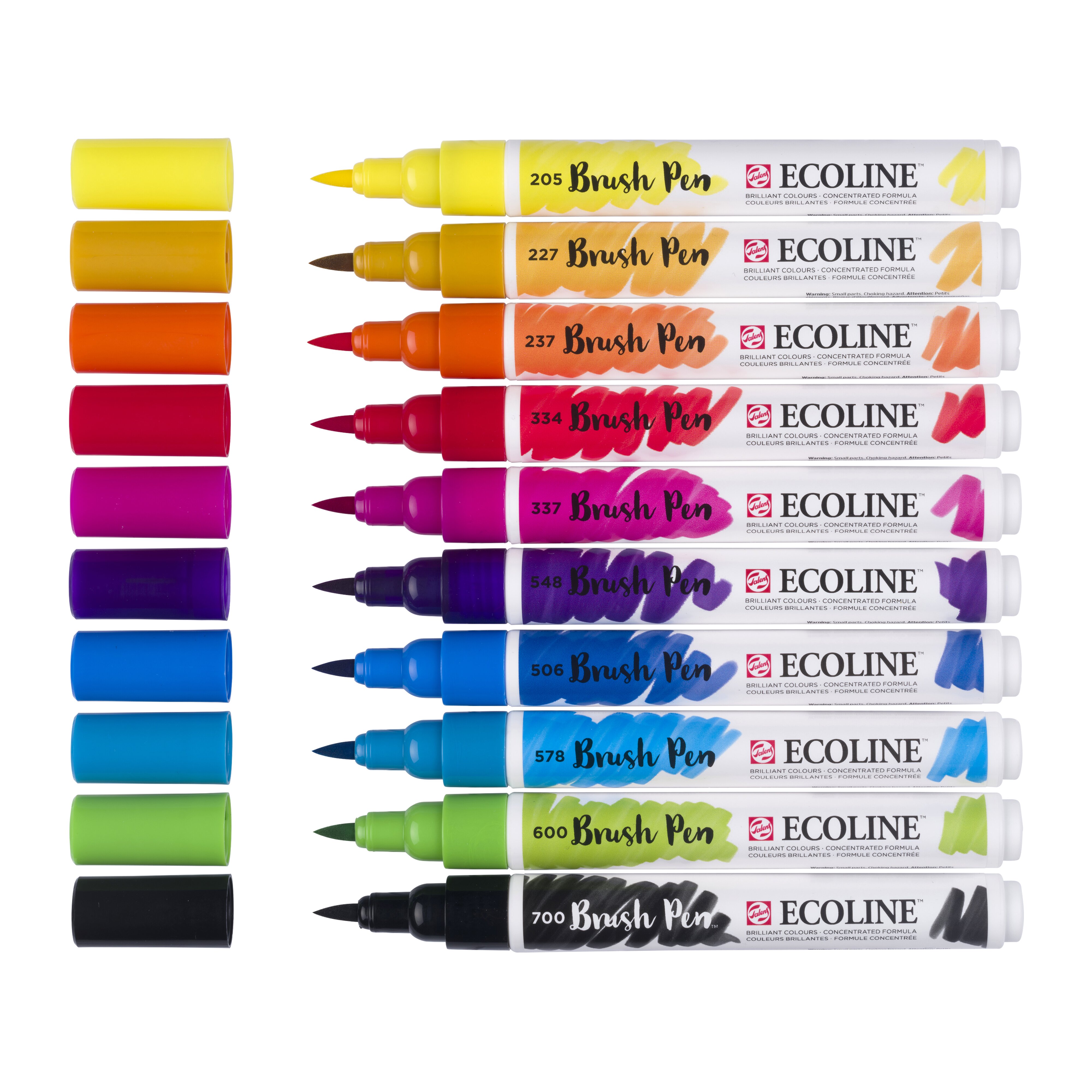 Conjunto 10 Marcadores Ecoline Brushpen Tons Básicos Talens Multicolor-2
