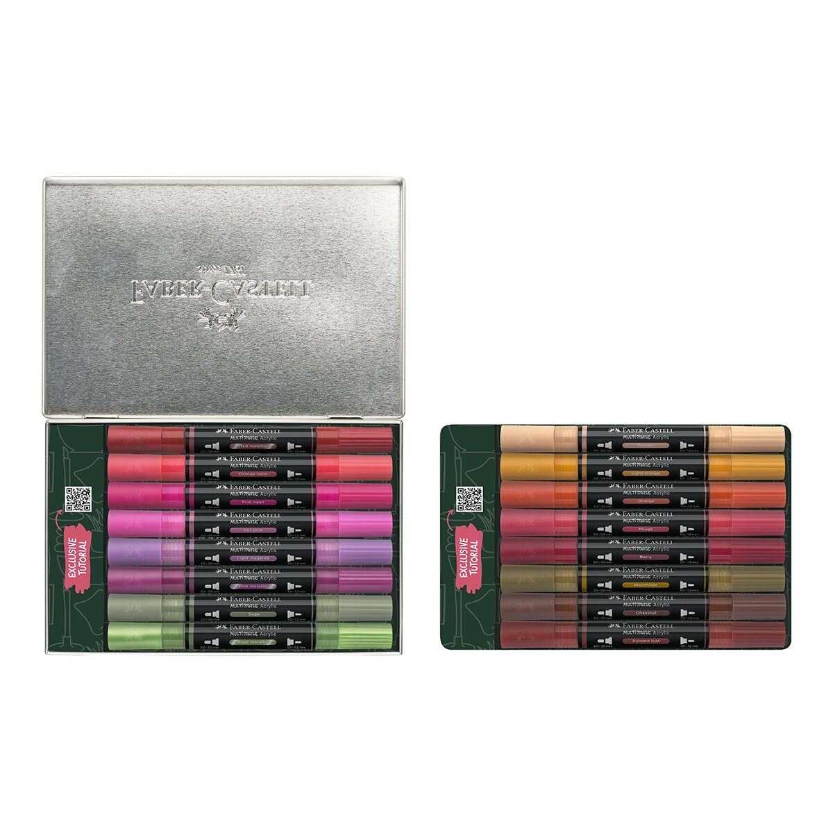 Conjunto de Marcadores Acrílicos Faber-Castell Kit c/16 Multimark Home Multicolor-2