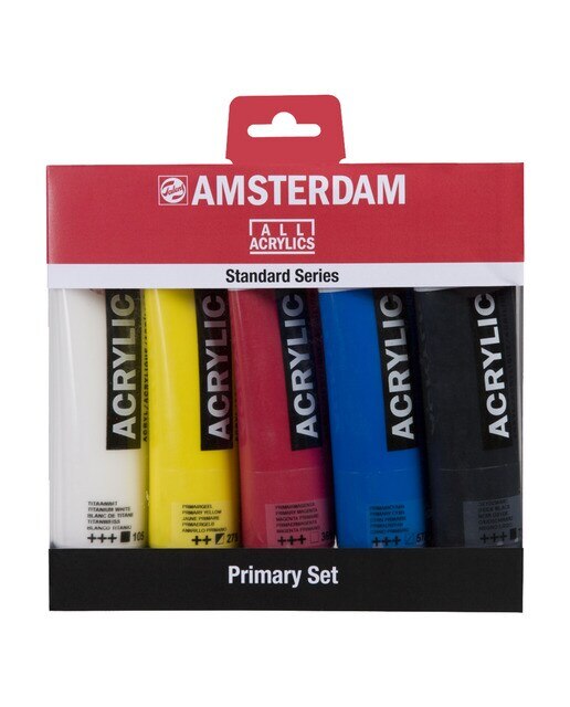 Conjunto de 5 primários acrílico Amsterdam 1