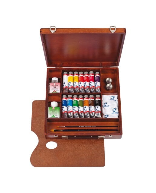 Caja de Madera de Acrilicos Inspiration Van Gogh Van Gogh Marrón