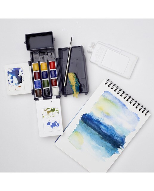 Set de Acuarela con 12 Pastillas Cotman Winsor & Newton Multicolor 6