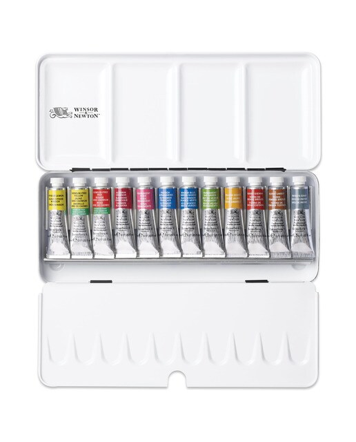 Caja Metálica Ligera de 12 Tubos de Acuarela Sketchers Winsor & Newton Multicolor 5