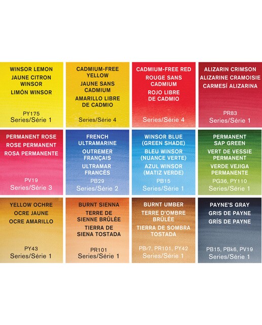 Caja Metálica Ligera de 12 Tubos de Acuarela Sketchers Winsor & Newton Multicolor 6