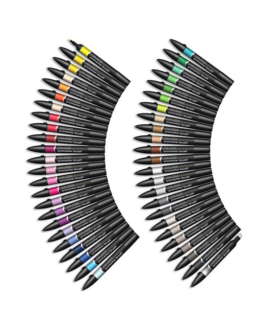 Set 48 Rotuladores Brushmarker Winsor&Newton Multicolor 5