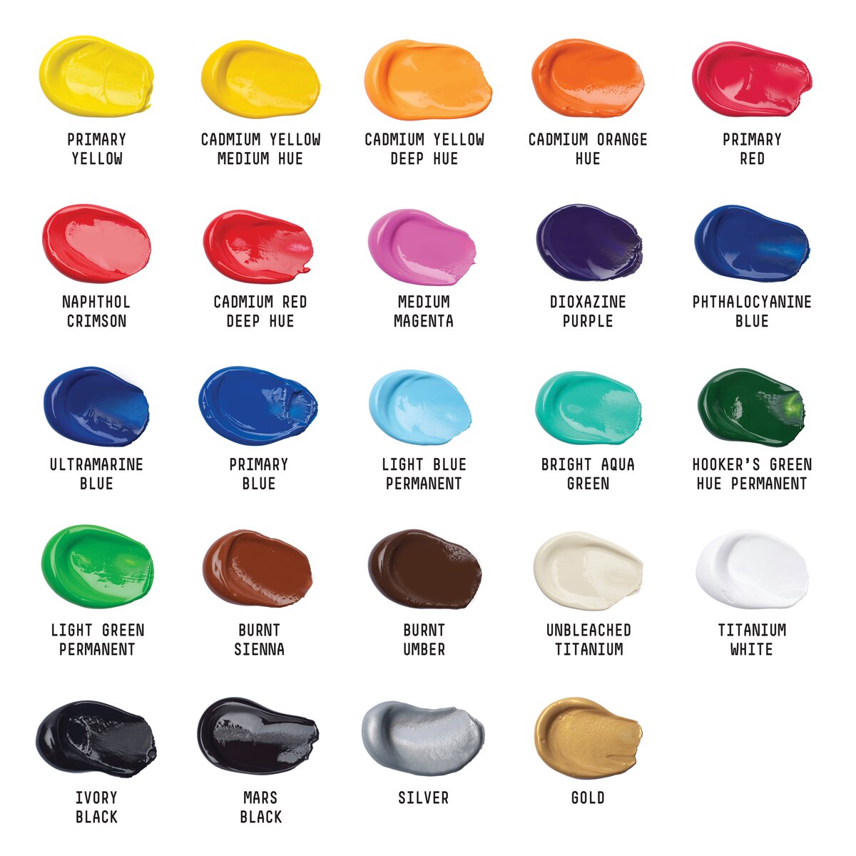 Set Acrílico Basics 24 colores Liquitex 5