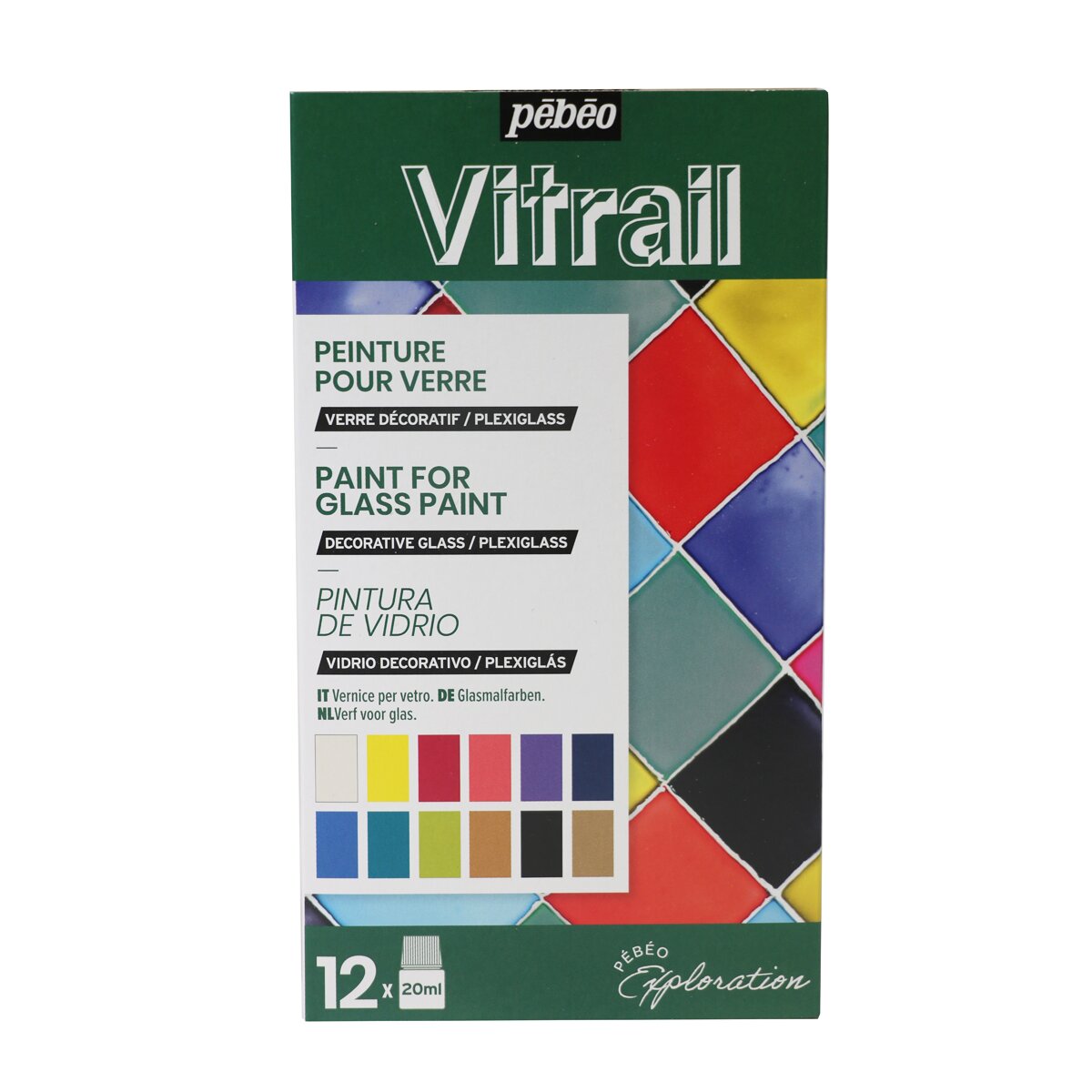 Kit de Exploração Vitrail 12x20 ml - Multicolor Multicolor-2