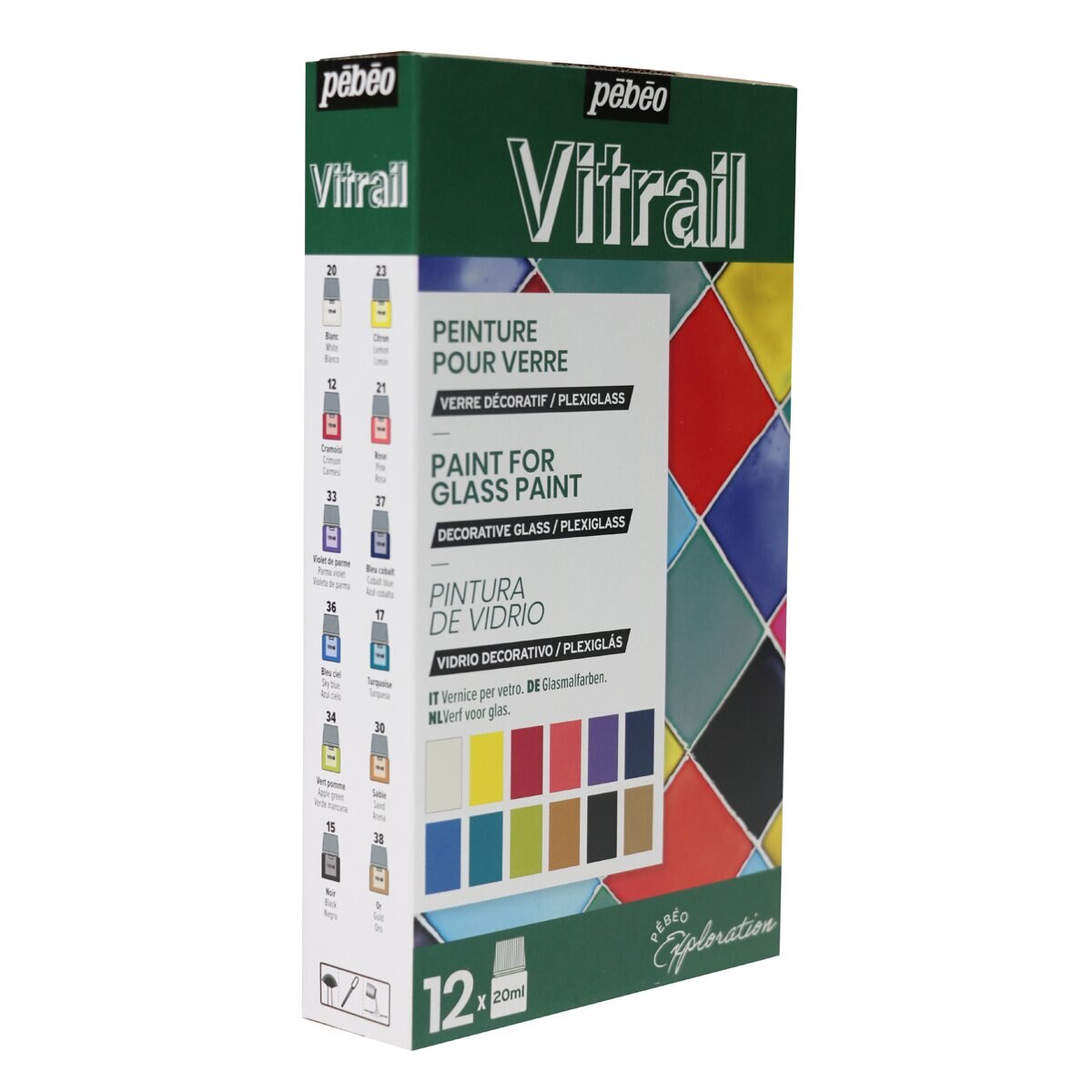 Kit de Exploração Vitrail 12x20 ml - Multicolor Multicolor-3