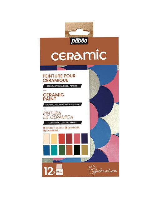 Kit de exploração de cerâmica 12X20ml Pebeo Multicolor Multicolor-1