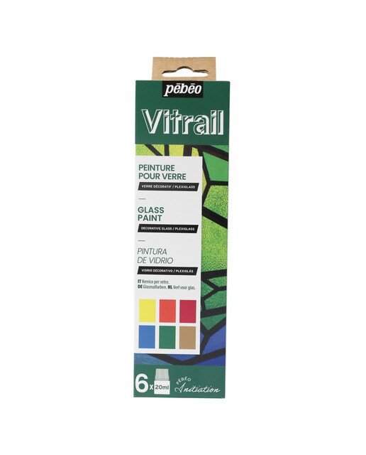 Kit de Iniciação Vitrail 6x20 ml - Multicolor Multicolor-1