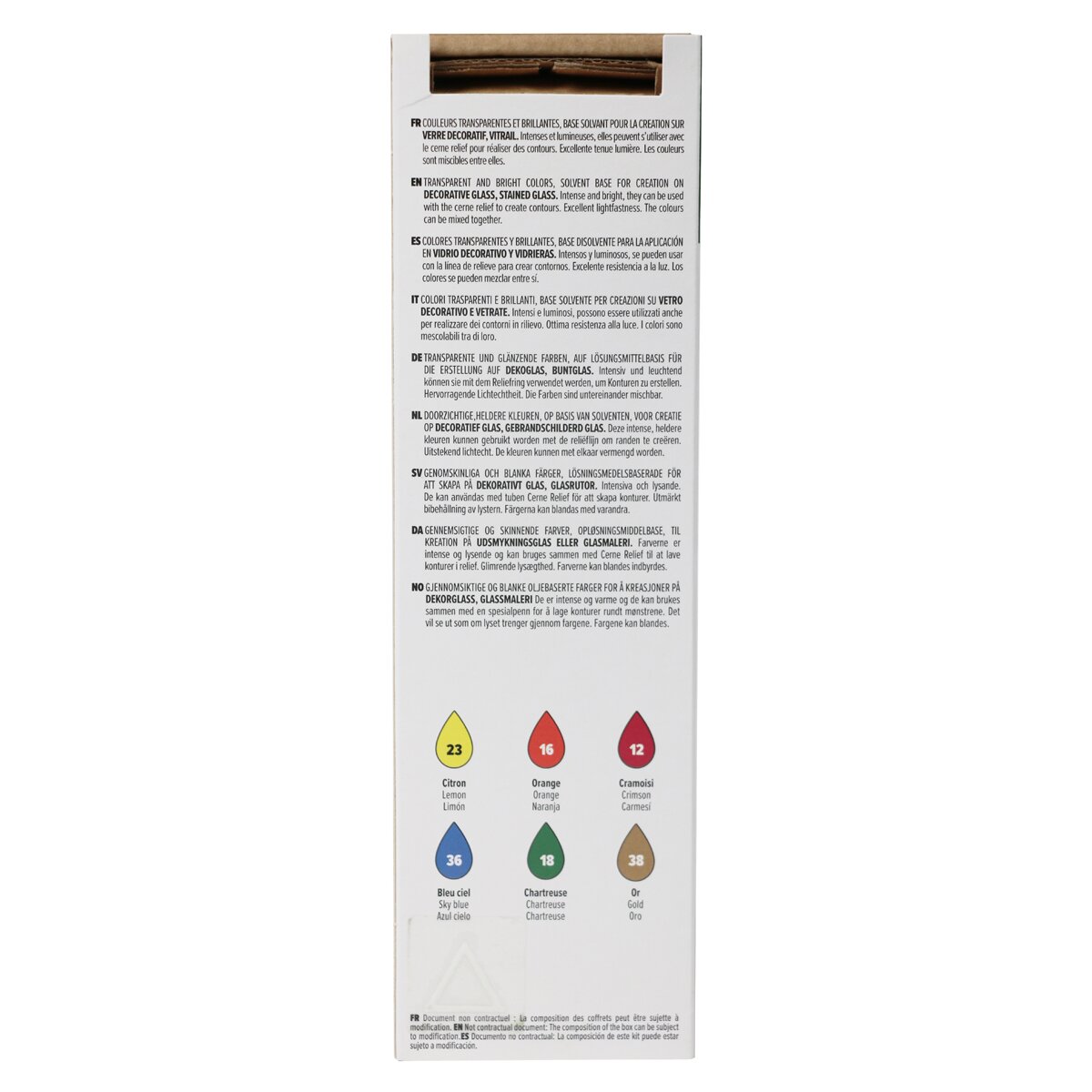 Kit de Iniciação Vitrail 6x20 ml - Multicolor Multicolor-4