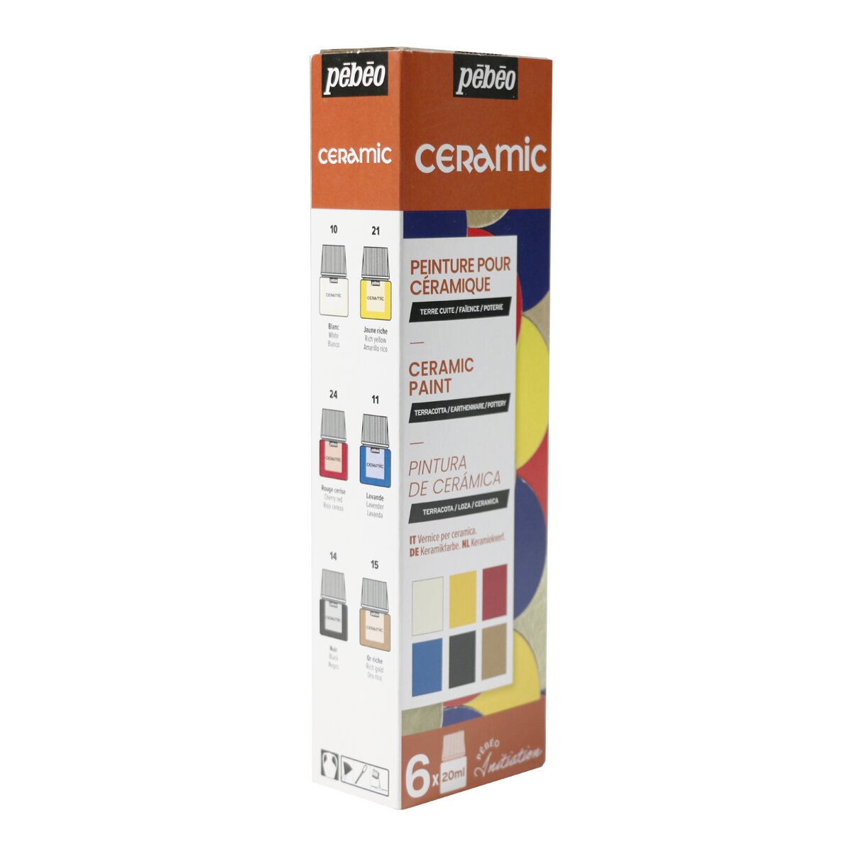 Kit de Iniciação Ceramic 6x20 ml - Multicolor Multicolor-2