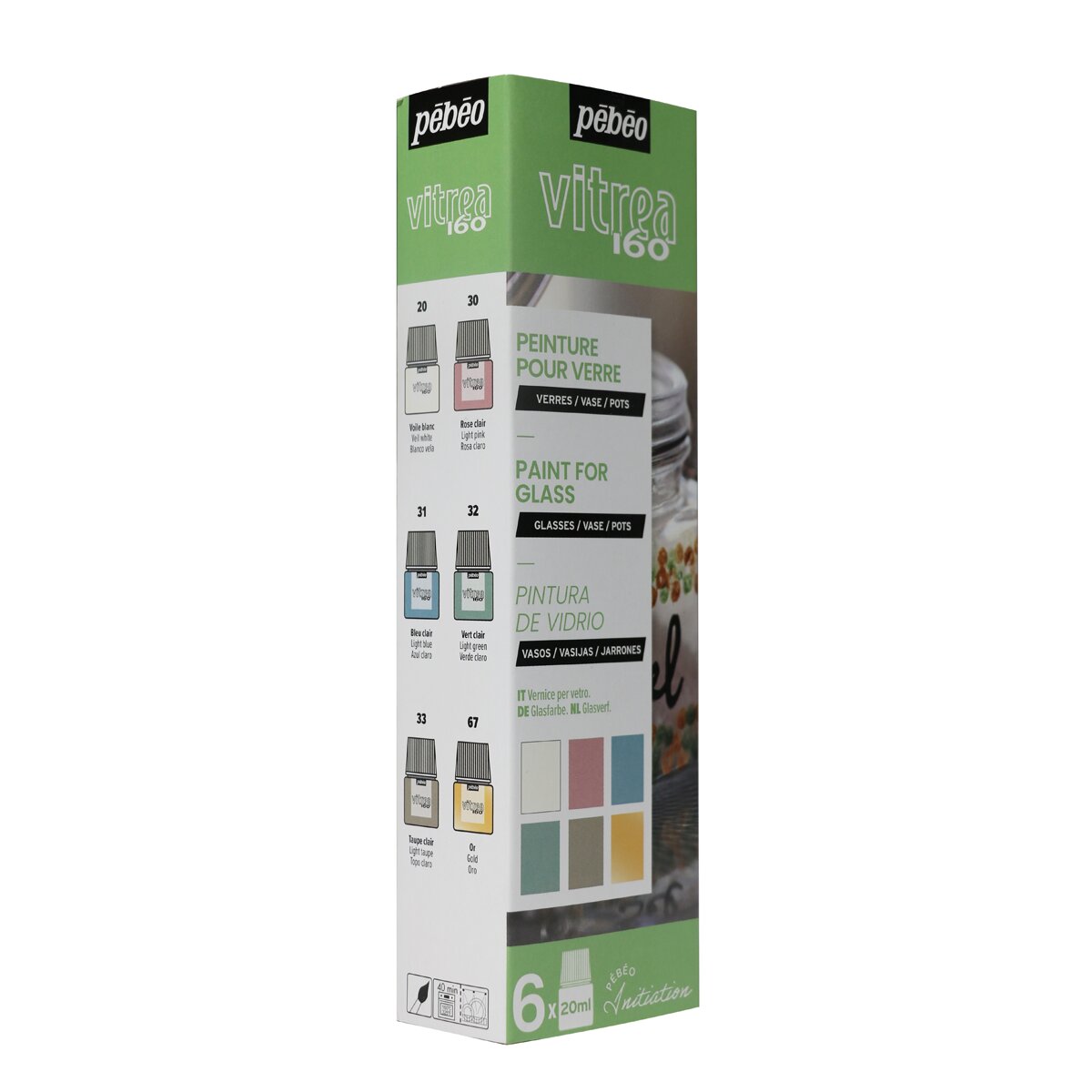 Kit de Iniciação Pastel Vitrea 160 6x20 ml - Multicolor Multicolor-2