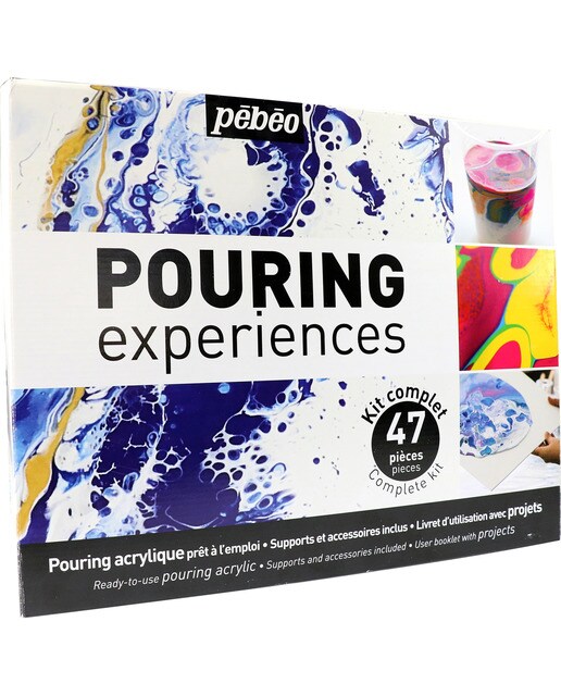 Kit de pouring listo para usar con 47 piezas Pebeo multicor Multicolor-1