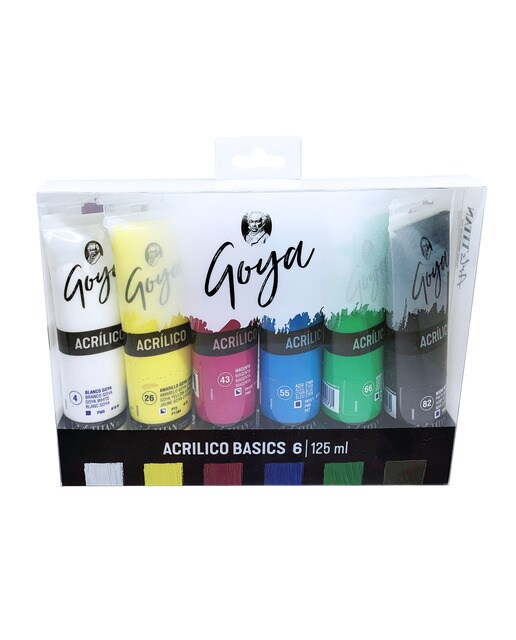 Conjunto de 6 Tubos de Acrílico Goya - 125 ml 1
