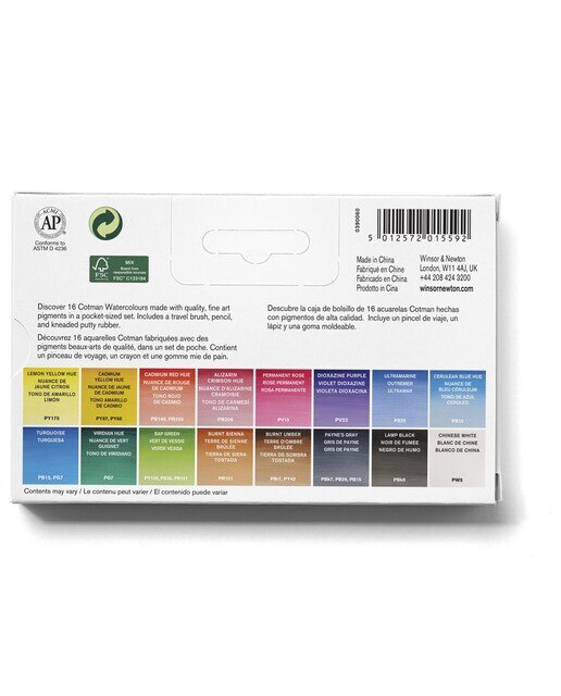 Set Acuarela Cotman Deluxe Winsor&newton 2
