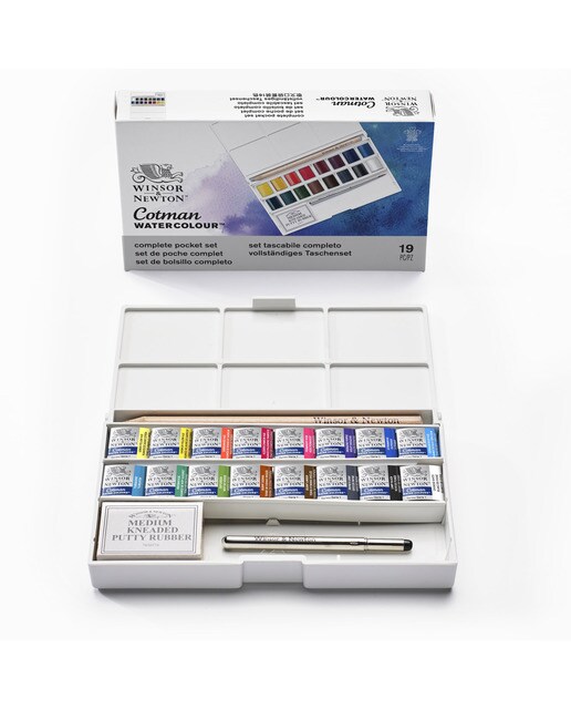 Set Acuarela Cotman Deluxe Winsor&newton 4