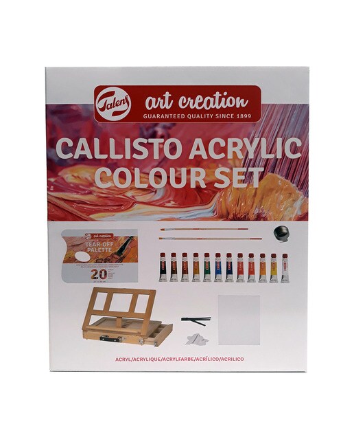 Imagem 0 de Conjunto de Cavalete de Secretária Callisto de Pintura a Óleo Multicolor