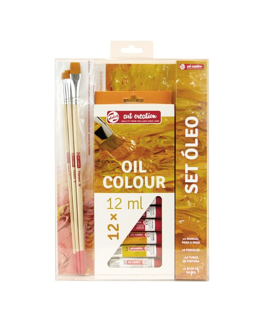 Imagem 0 de Conjunto de Iniciação às Belas-artes Técnica do Óleo Multicolor