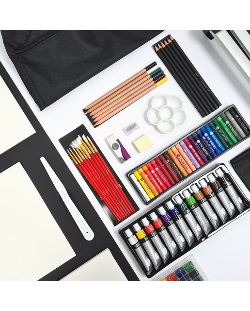 Conjunto de Arte 155 Peças com Cavalete Simply 4