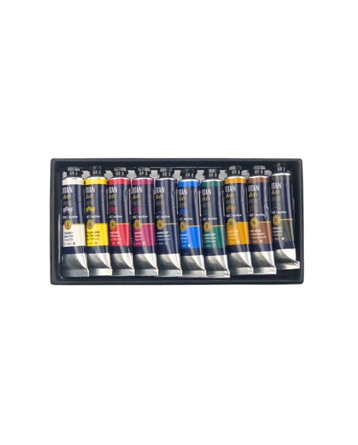 Conjunto de 10 Tubos Acrílico Extrafino 20 ml - Multicolor Multicolor-2