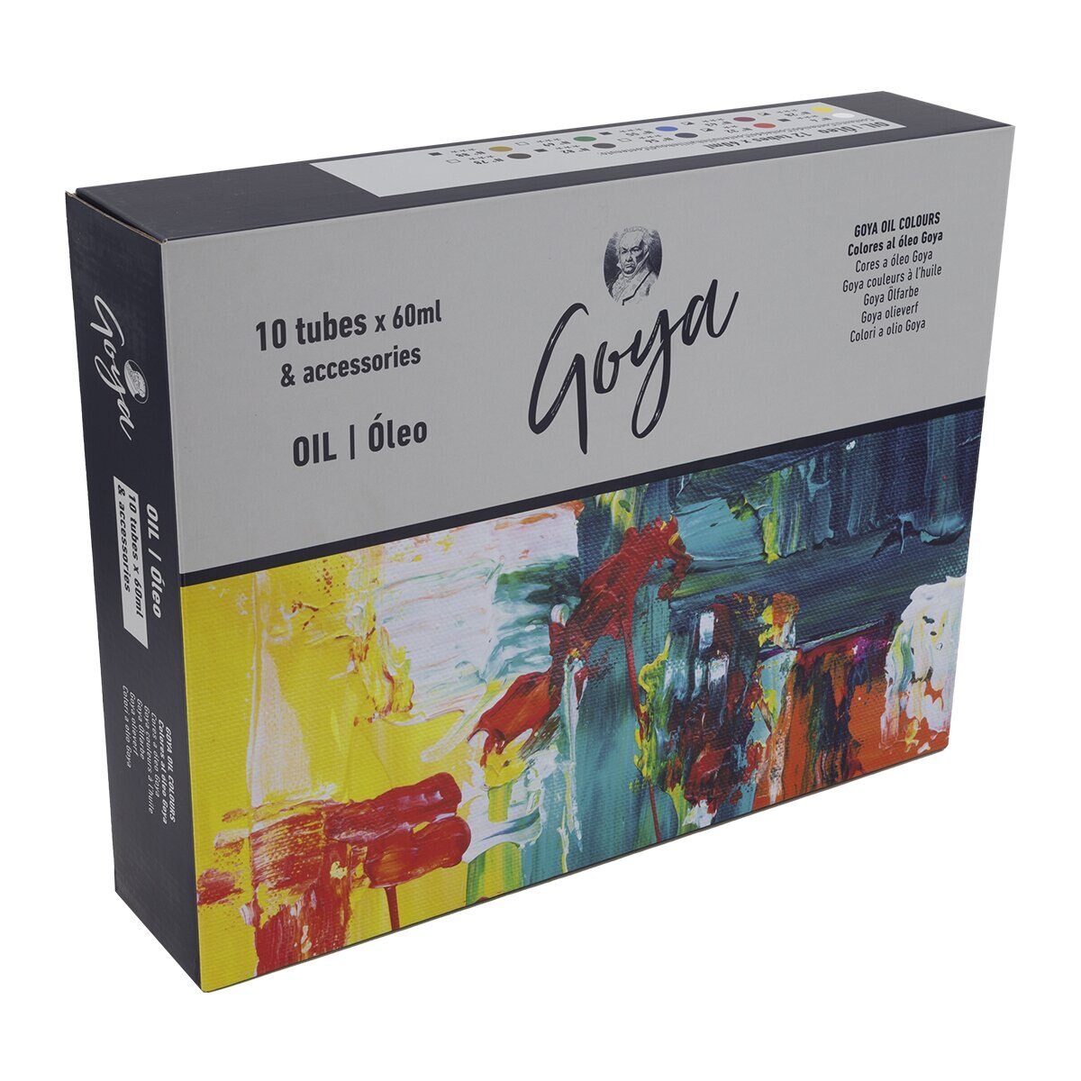 Imagem 0 de Caixa Básica de 60 ml de Madeira de óleo e Acessórios Titan Arts Multicolor