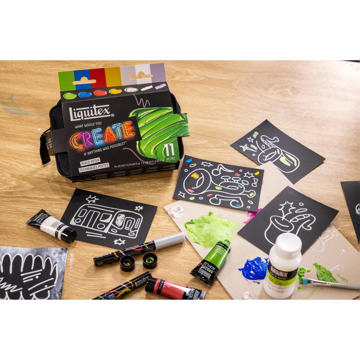 Set Creativo Liquitex Técnicas Mixtas 6
