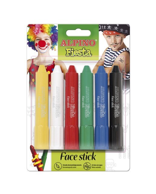 Maquillaje Fiesta Face Stick 6 unidades Alpino