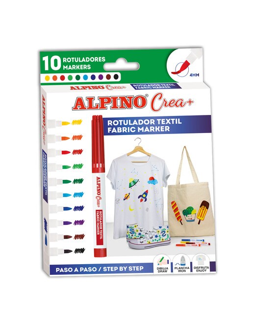 Crea+10 Marcadores de Têxtil Alpino 1