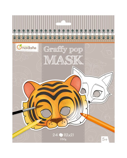 Imagem 0 de Álbum máscaras Animais Avenue Mandarine bege