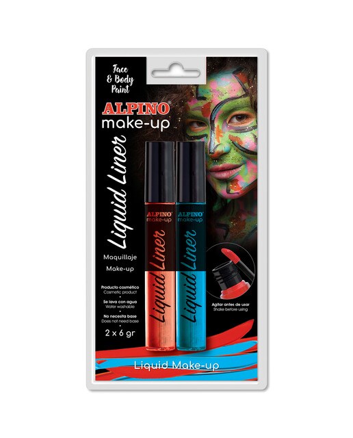 Imagen 0 de Blister Maquillaje 2 Liquid Liner Alpino Azul & Rojo