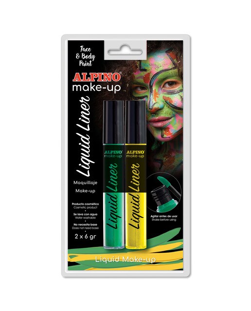 Imagen 0 de Blister Maquillaje 2 Liquid Liner Alpino Amarillo & Verde