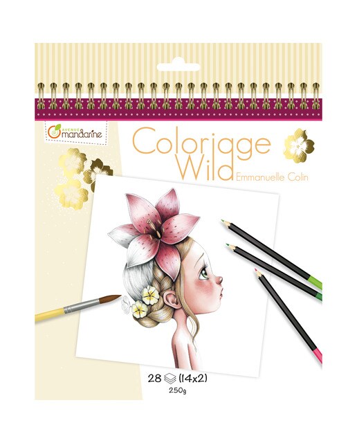 Imagem 0 de Caderno de Colorir Wild2 Avenue Mandarine Bege