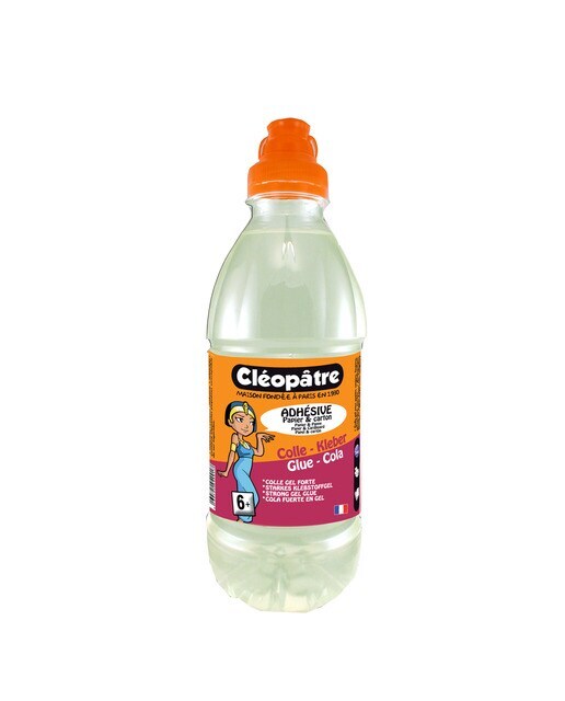 Bote Cola Transparente de 500gr  Cleopatre Transparente