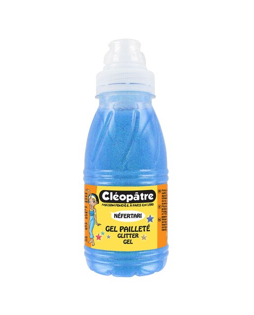 Imagen 0 de Bote Gel de Purpurina Azul Neón 250gr  Cleopatre Azul Neon
