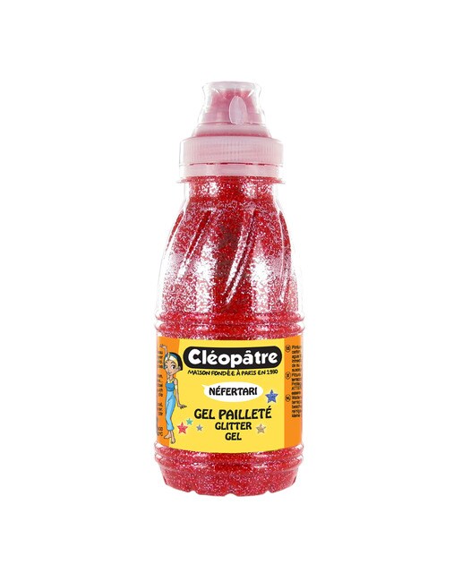 Imagen 0 de Bote Gel de Purpurina Rojo 250gr  Cleopatre Rojo