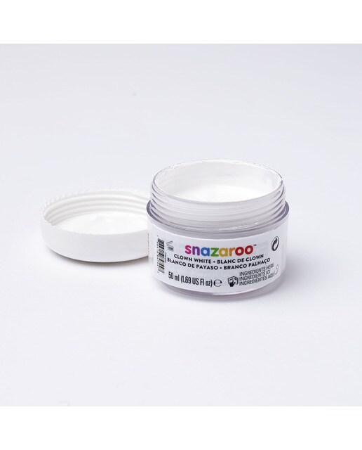 Frasco de maquilhagem Palhaço 50 ml branco 1