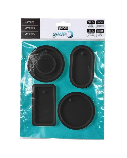 Molde de Silicone Fácil de Desmoldar 4 Unidades Gedeo - Preto 1