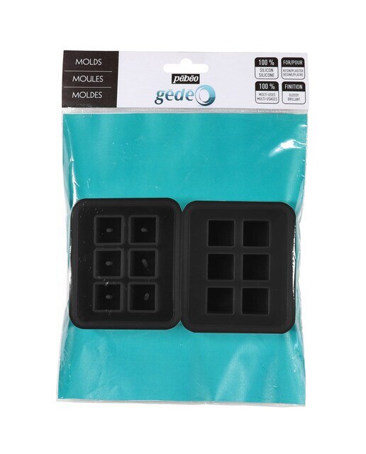 Imagen 0 de Molde de Silicona Facil Desmoldado 2 Unidades Gedeo Negro.