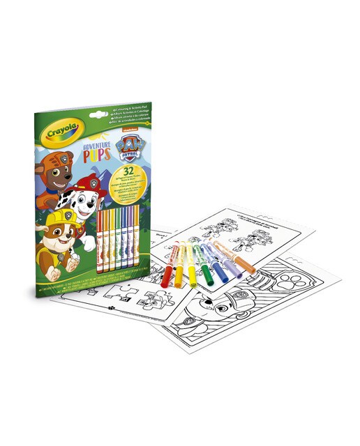 Imagem 0 de Conjunto de Cadernos de Atividades da Patrulha Canina com 7 marcadores Crayola