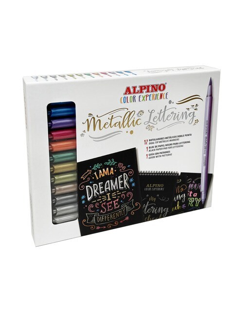 Set Metallic Lettering Color Experience Alpino