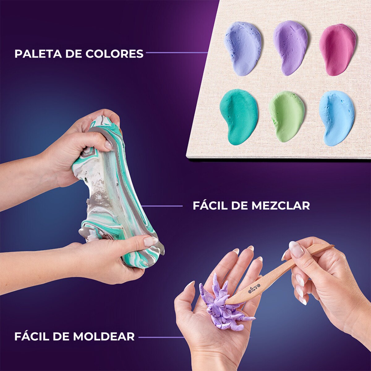 Conjunto de Criatividade Caixa de Madeira e Suculentas, Okto 4