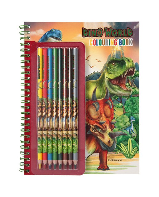 Livro para Colorir com Lápis de Cor Dino World 1