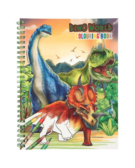 Livro para Colorir com Lápis de Cor Dino World 2