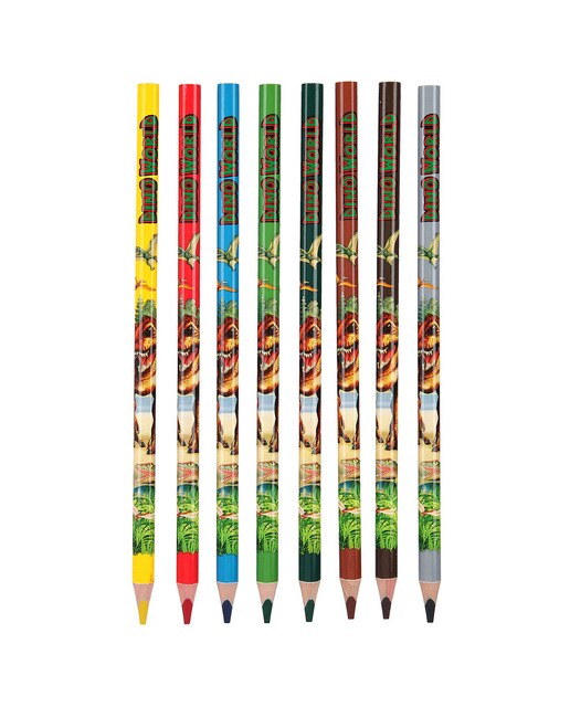 Livro para Colorir com Lápis de Cor Dino World 3