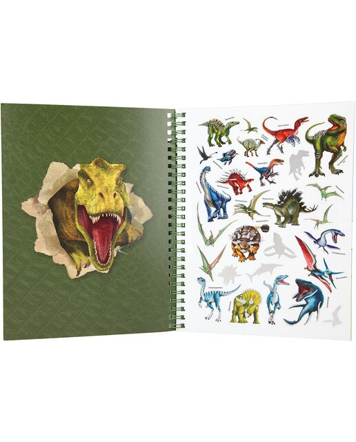 Livro para Colorir com Lápis de Cor Dino World 4