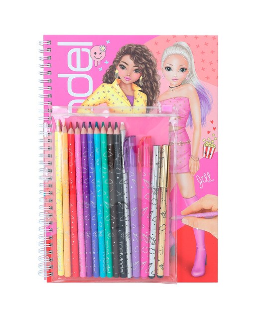 Livro para Colorir com Lápis de Cor TOPModel 1