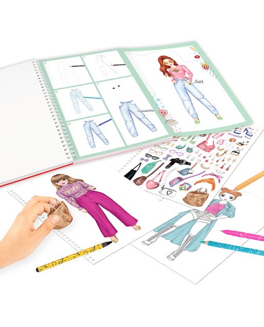Livro para Colorir com Lápis de Cor TOPModel 7