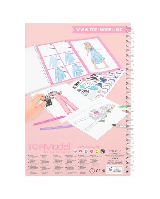 Livro para Colorir com Lápis de Cor TOPModel 9