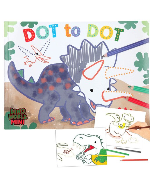 Imagen 0 de Libro de colorear por puntos Dino World Depesche