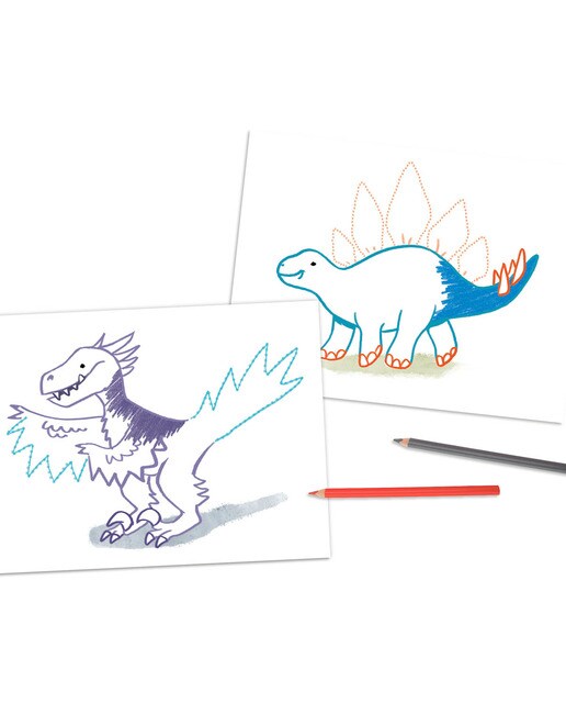 Livro para Colorir por Pontos Dino World 4
